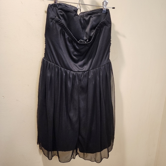 Trixxi Black Strapples Party Short Dress size L (Juniors) - Picture 8 of 13